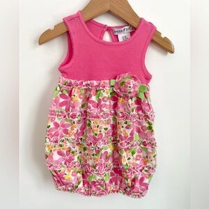 Tulip Skirt Summer Dress & Bloomers Set! Sweet Fabric Rose, Floral, Sleeveless